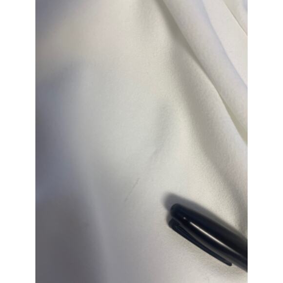 LULU'S XL White Get Dressed Up High Rise Flat Front Wide-Leg Ankle Pant b51 - Picture 7 of 8